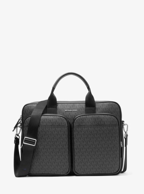 Panske Aktovky Michael Kors Cooper Logo Čierne - Tasky Michael Kors Akcia | AQVXP-9836